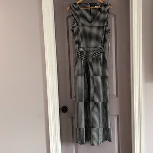 Black and White size 12 Calvin Klein houndstooth jumpsuit